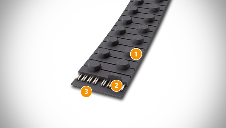 Polyurethane timing belt sectional structure