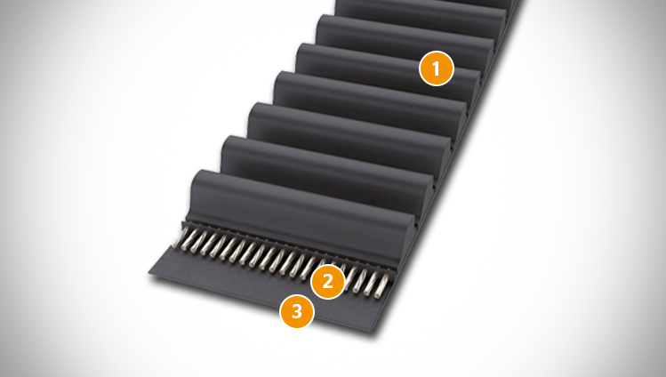 CONTI SYNCHRODRIVE timing belt sectional structure