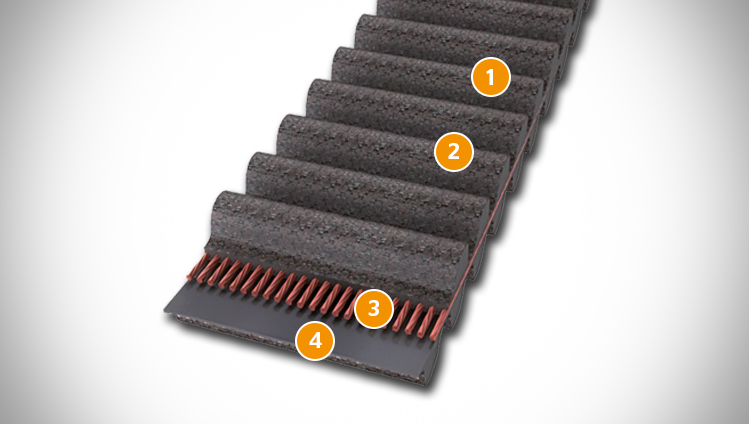 CONTI SYNCHROTWIN timing belt sectional structure